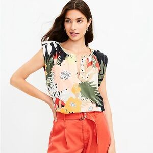LOFT Paradise Flutter Sleeve Shell